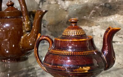 Pardoe pottery teapot on loan